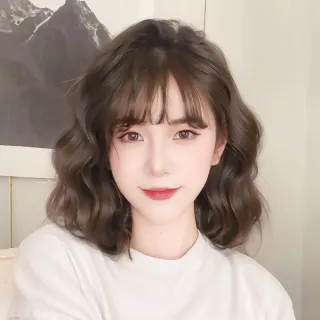 【逼真短髮】奶茶色整頂假髮-附髮網(自然仿真 輕薄 補髮片 蓬鬆 造型 接髮 長髮 羊毛捲髮 大波浪)