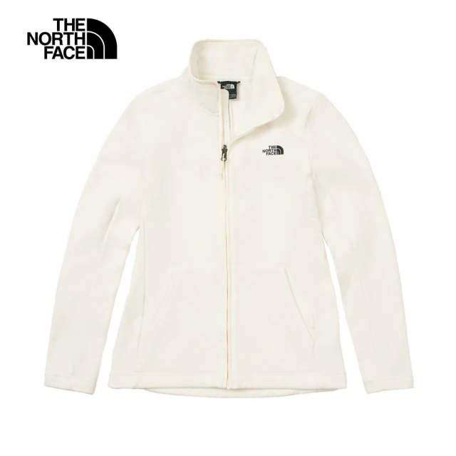 The North Face TNF 北臉 休閒 刷毛外套 W TKA200 FULL ZIP JACKET - AP 女 米白(NF0A88RQQLI)