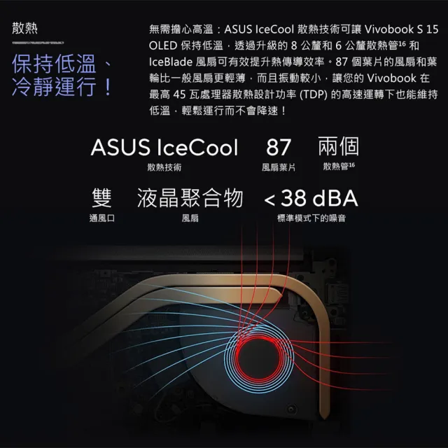 【ASUS 華碩】15.6吋i5輕薄筆電(VivoBook S S5504VA/i5-13500H/16G/512G SSD/W11/EVO/2.8K OLED)