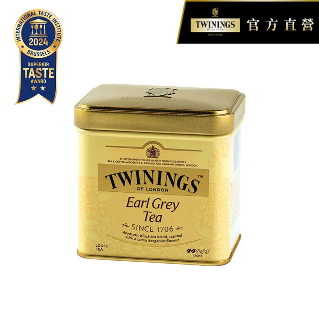 【Twinings 唐寧茶】散裝茶葉 100gx1罐(仕女伯爵/英倫早餐/歐式大吉嶺/皇家伯爵)