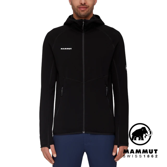 Mammut 長毛象 Aconcagua ML Hooded Jacket Men 運動刷毛連帽外套 男款 黑色 #1014-04282