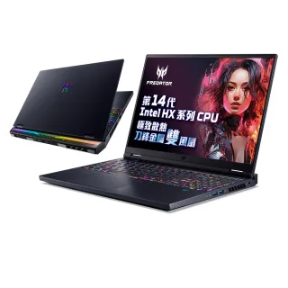 【Acer 宏碁】16吋14代i9 RTX4080電競筆電(Predator/PH16-72-97TM/i9-14900HX/32G/1TB/W11/Mini LED)