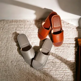 真皮頭層牛皮加厚舒適質感居家鞋(4雙)