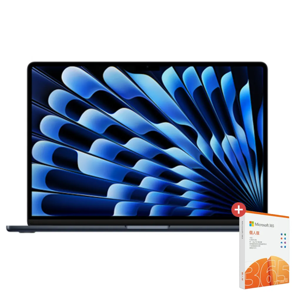 【Apple】微軟365個人版★MacBook Air 13.6吋 M3 晶片 8核心CPU 與 10核心GPU 16G 512G SSD