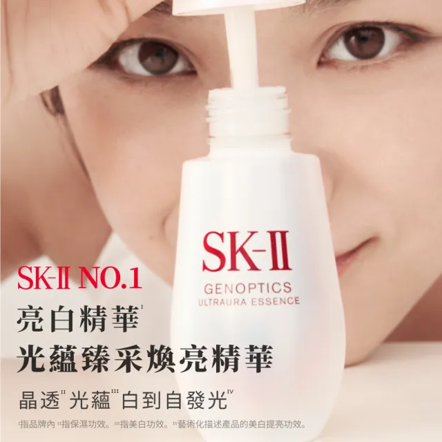 【SK-II】官方直營 光蘊臻采煥亮精華禮盒組(全新小燈泡50ml/亮白肌膚)