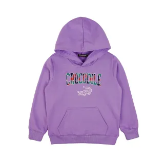 【Crocodile Junior 小鱷魚童裝】『小鱷魚童裝』經典鱷魚LOGO 連帽上衣(產品編號 : U66418-07 大碼款)