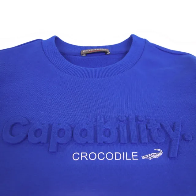 【Crocodile Junior 小鱷魚童裝】『小鱷魚童裝』鋼印LOGO休閒上衣(產品編號 : U66403-51 大碼款)