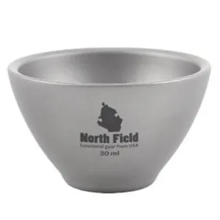 【North Field】健康鈦-養生大師 30ml_超輕安全無毒加厚純鈦茶杯/酒杯子/2入(NF-0913S2)