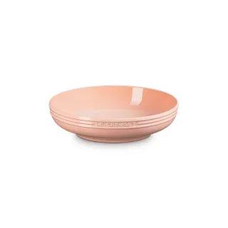 【Le Creuset】瓷器輕虹霓彩系列深圓盤20cm(蜜桃橙)