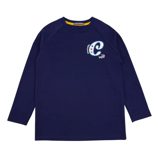 【Crocodile Junior 小鱷魚童裝】『小鱷魚童裝』LOGO印圖圓領T恤(產品編號 : U66411-05 小碼款)
