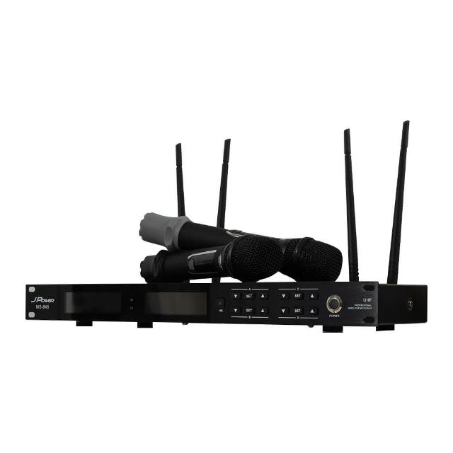 【J-POWER 杰強】震天雷 專業無線麥克風 MS-848+UHF-999 4麥組(UHF-888HX 震天雷 無線 848 UHF999 4麥)