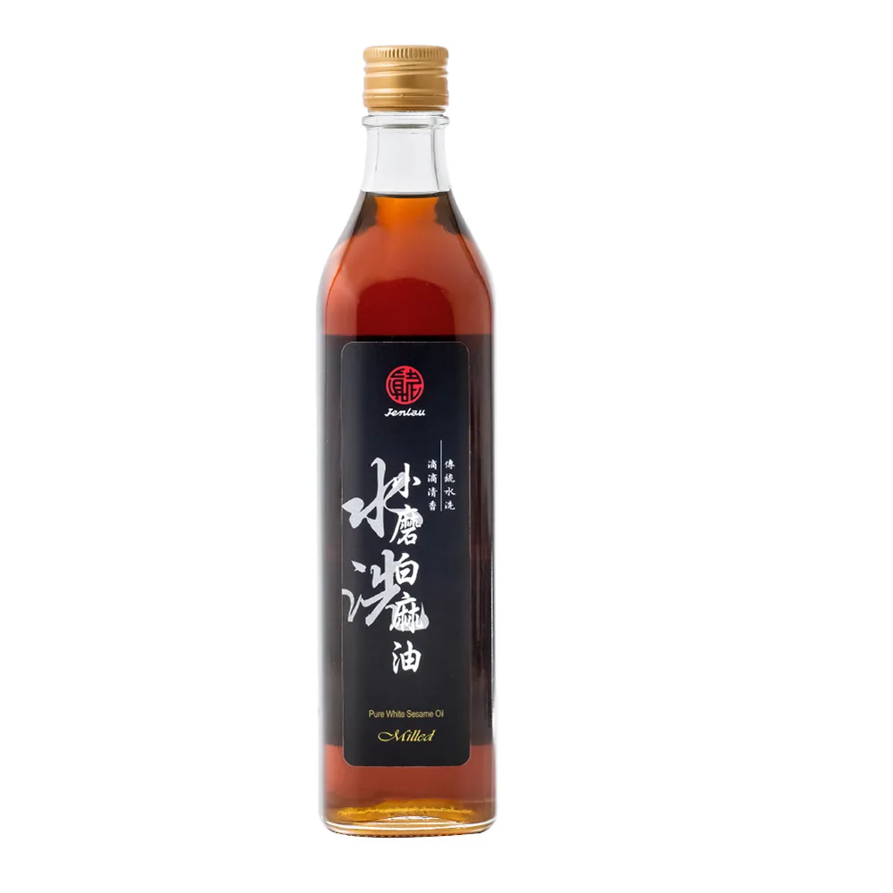 【真老麻油】純小磨白麻油500ml(純芝麻香油)