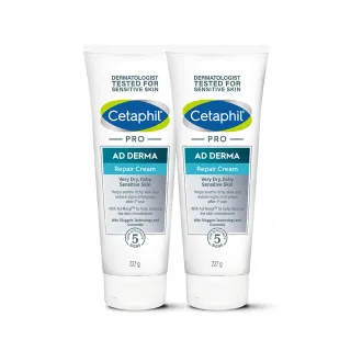 【Cetaphil 舒特膚】官方直營 AD益膚康修護舒敏乳霜 227g*2入(臉部身體乳霜/益膚保濕)