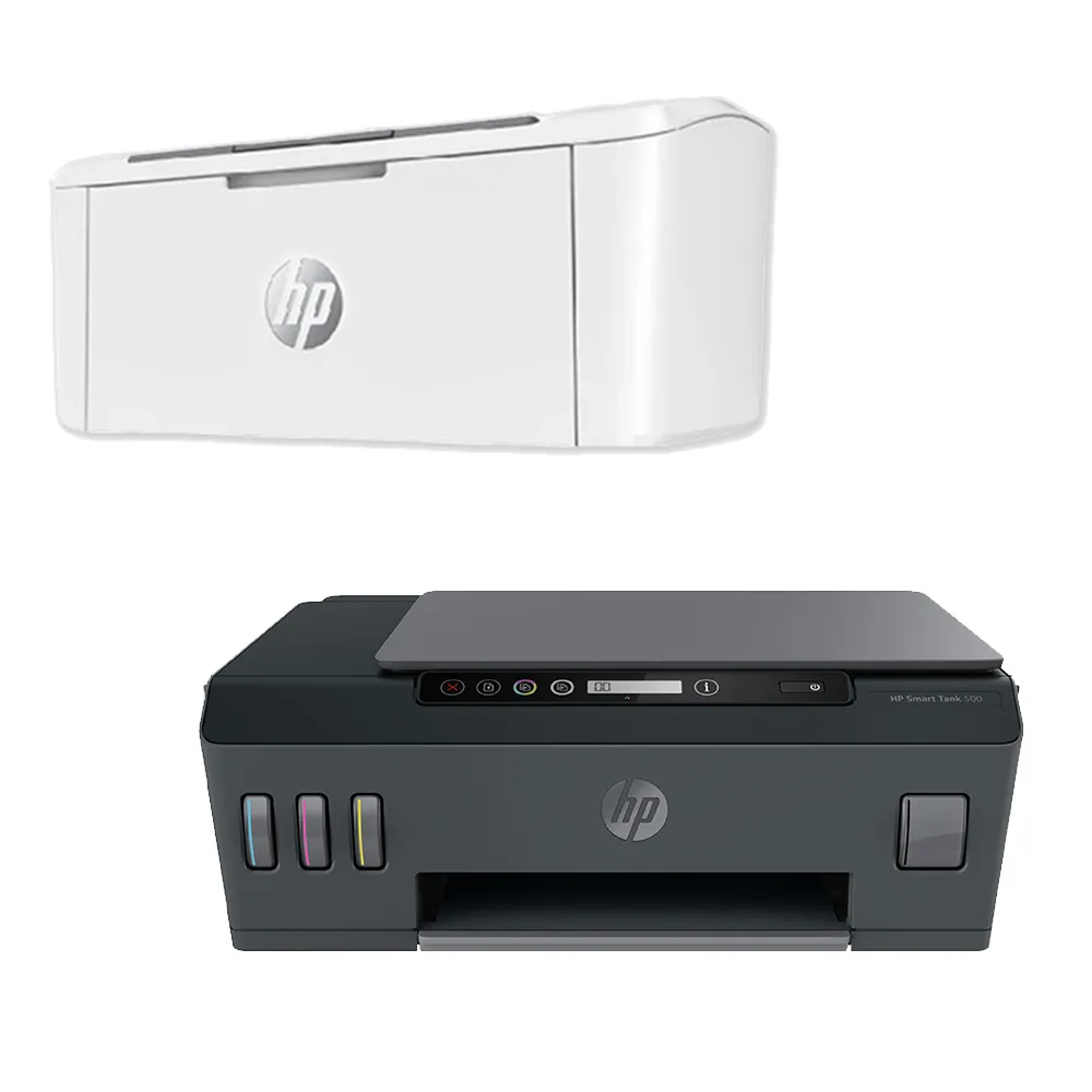 【HP 惠普】LaserJet M111w 單功黑白雷射印表機(列印) +Smart Tank 500 All-in-One 三合一連續供墨複合機(