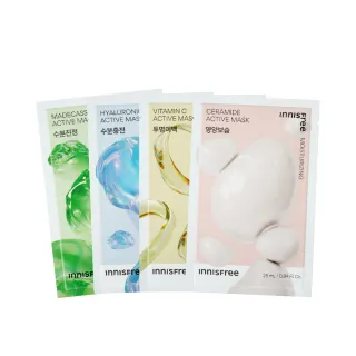 【INNISFREE】我的真萃能量面膜14入組(保濕/舒緩/緊緻/亮白/修護 5款任選)