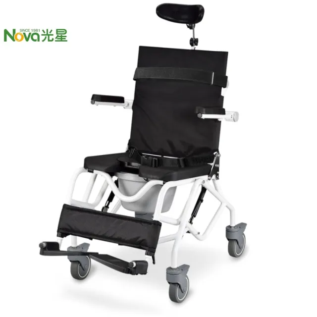 【NOVA 光星】Baja 空中傾倒便盆椅(#空中傾倒設計#擺位型洗澡椅#地心引力作用#重心保持#臀部支撐#背部支撐)