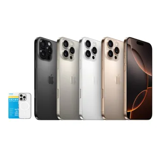 【Apple】iPhone 16 Pro Max(1TB/6.9吋)(LAUT磁吸透殼+Simmpo抗藍光保貼組)