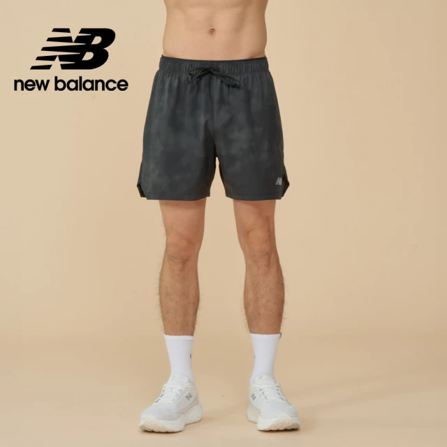 NEW BALANCE NB 吸濕排汗反光跑褲短褲_MS43279BM_男性_灰黑色(美版 版型偏大)