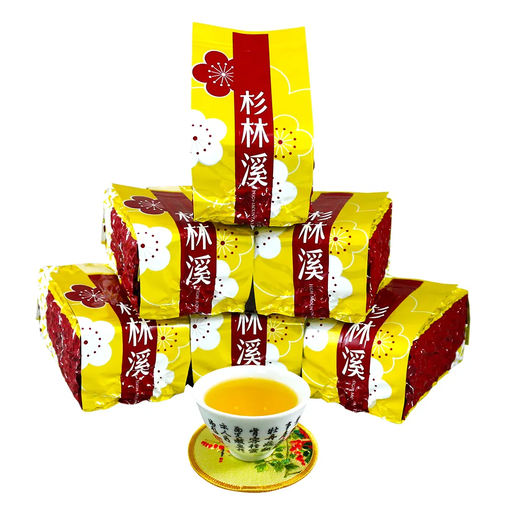 【龍源茶品】杉林溪輕微焙火烏龍茶葉150gx6包(共1.5斤;附提袋;半生熟;中焙火;輕發酵)