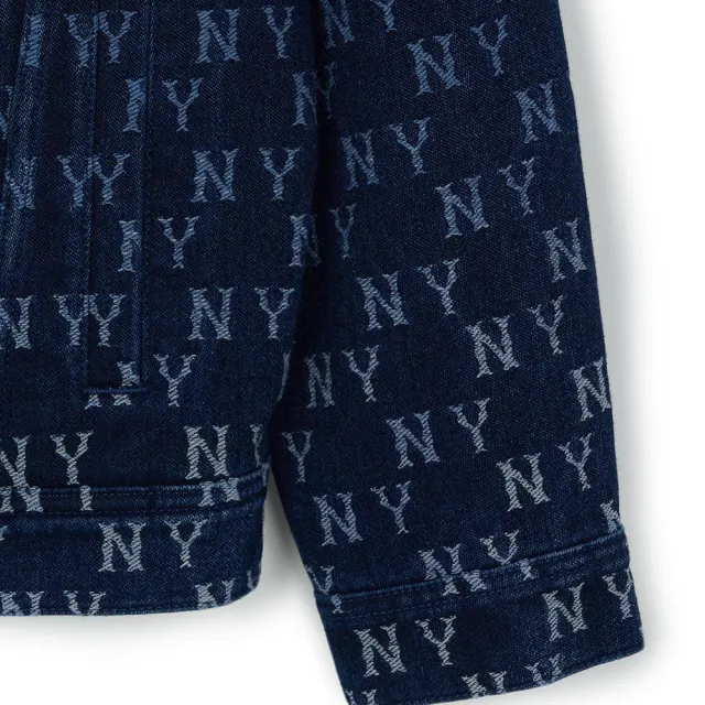 【MLB】牛仔丹寧夾克 Monogram系列 紐約洋基隊(3ADKM0644-50INS)