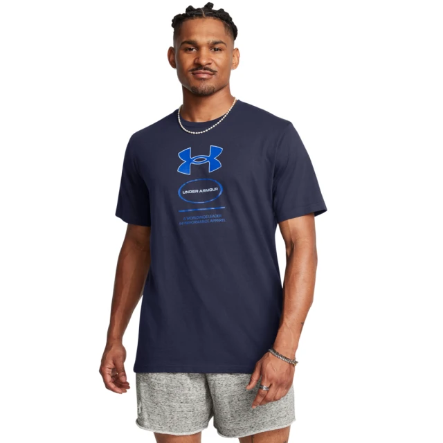 UNDER ARMOUR UA 男 LOGO 短袖T-Shirt_1380957-410(藍色)