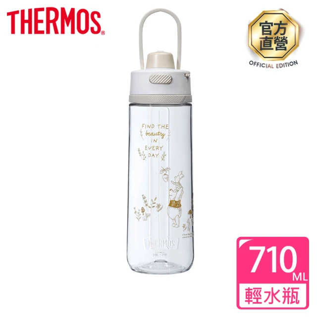 THERMOS 膳魔師 小熊維尼找橡實篇彈蓋輕水瓶710ml(TP4329WP-AGBG)