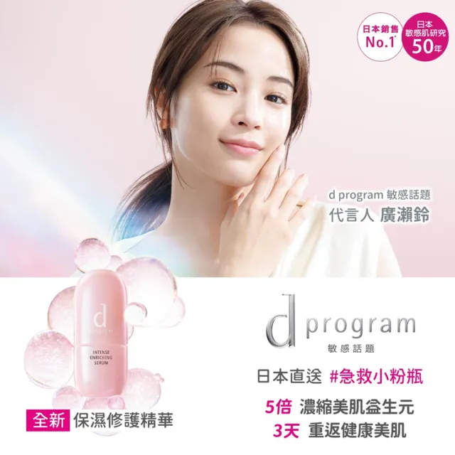 【d program 敏感話題】保濕修護精華新客組(急救小粉瓶45ml)