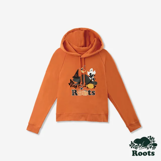 【Roots】Roots女裝- HALLOWEEN COOPER 連帽上衣(焦糖橘)
