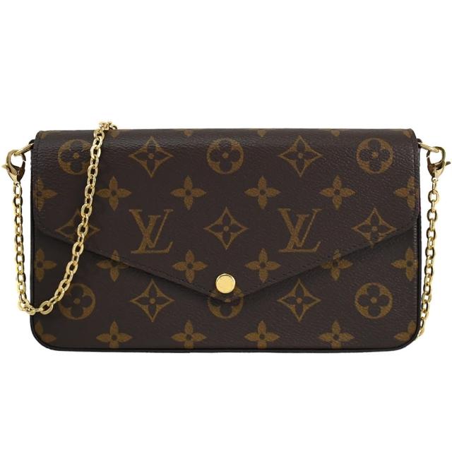 【Louis Vuitton 路易威登】M81896 Pochette Felicie 經典花紋多功能手提包肩背包晚宴包鍊包(現貨)