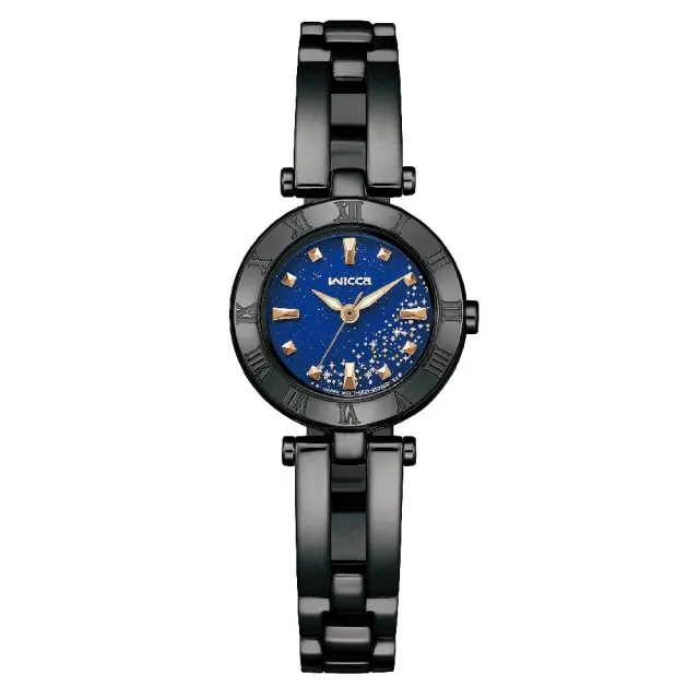 【CITIZEN 星辰】NEW WICCA 公主系列 台灣限定款 夜空星河時尚腕錶 黑 24mm(KP2-647-71)