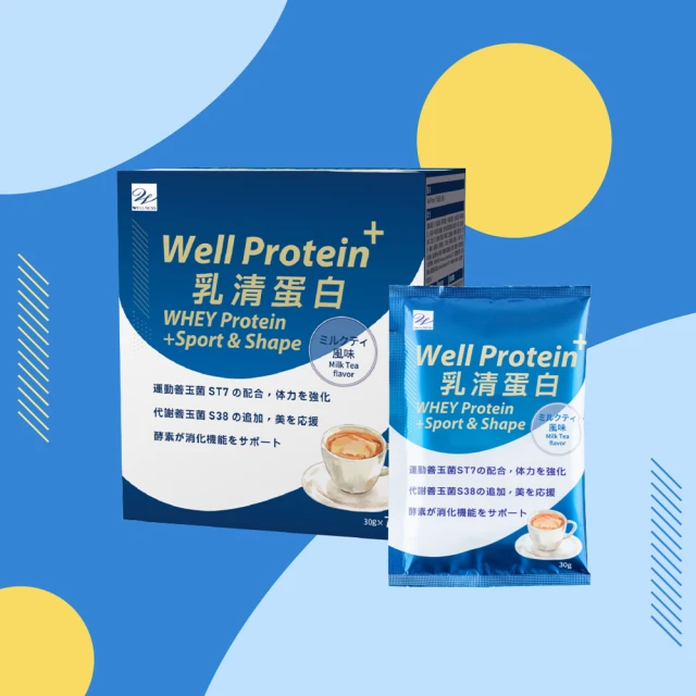 wellness Well Protein+乳清蛋白奶茶(7包/盒 極緻香醇 口感滑順)