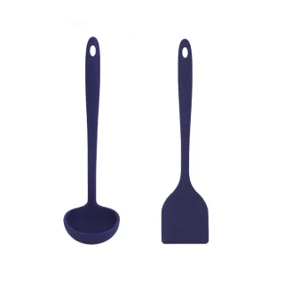 【韓國sillymann】美味小確幸兩件組-鉑金矽膠長柄煎鏟+湯勺(鉑金矽膠可進洗碗機高溫清潔可沸水消毒)