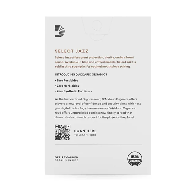 【RICO】ORRS10ASX 美國 RICO 中音薩克斯風竹片 美式 SELECT JAZZ(ALTO SAX REEDS)