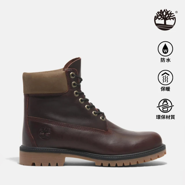 Timberland 男款酒紅色Timberland R Heritage防水6吋靴(A41MWEIW)