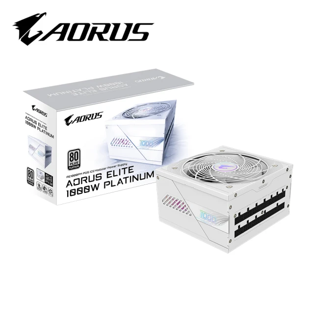 GIGABYTE 技嘉 GP-AE1000PM PG5 ICE 1000W 80Plus 白金牌電源供應器 全日系電容 白色