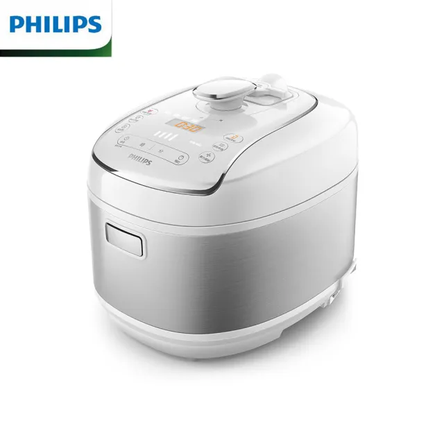 【Philips 飛利浦】智慧萬用電子鍋/壓力鍋/萬用鍋 HD2140(紫小萬/白小萬)