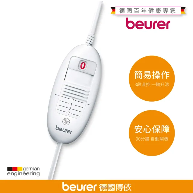 【beurer 德國博依】熱敷墊《基礎速熱型》HK 25(歐洲製造．百年品牌．三年保固)