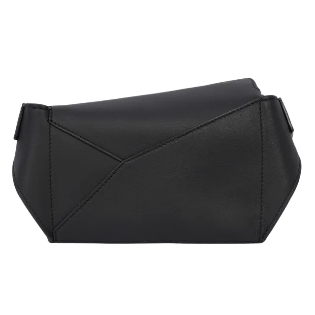 【LOEWE 羅威】Puzzle 經典小牛皮迷你腰包(黑色)