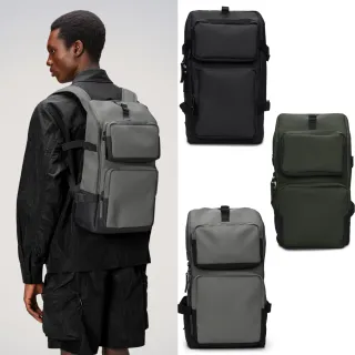 【RAINS官方直營】Trail Cargo Backpack 織帶防水多功能後背包(三色可選)