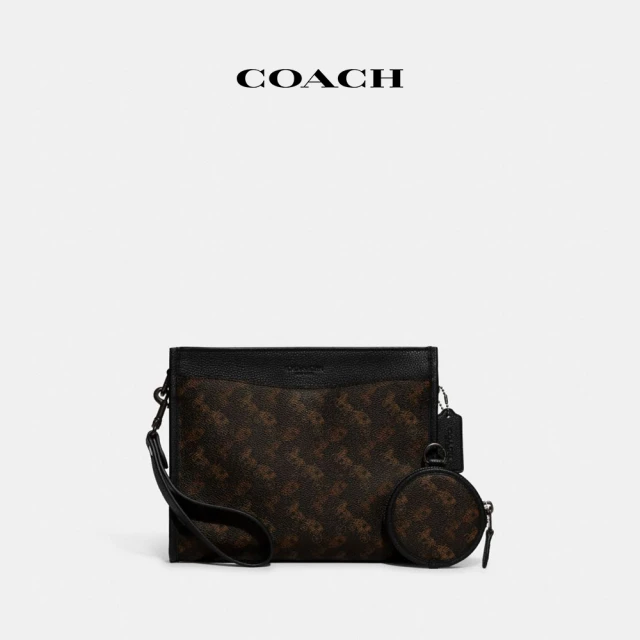 COACH 經典LogoTERI單肩包-IM/胡桃木色/黑色