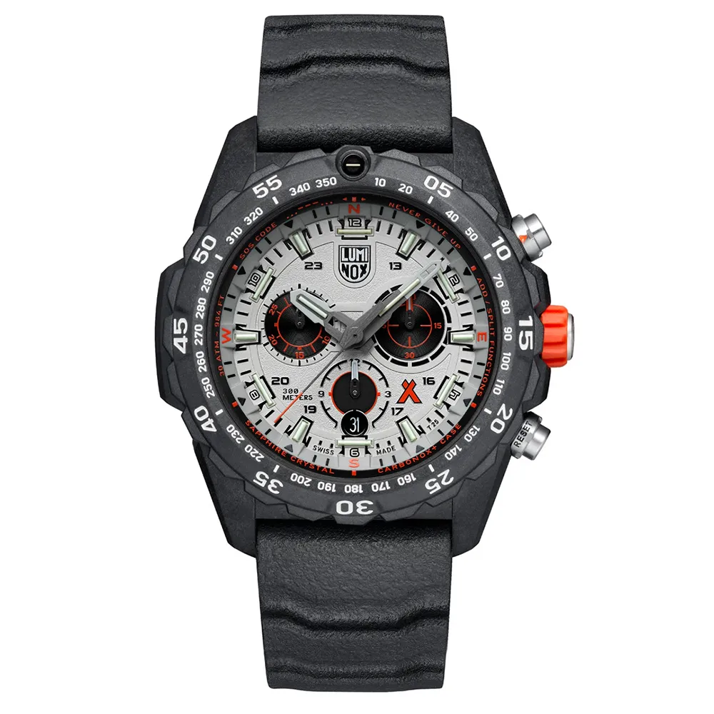 【LUMINOX 雷明時】Bear Grylls Survival 貝爾荒野求生腕錶-金屬灰 / 3748