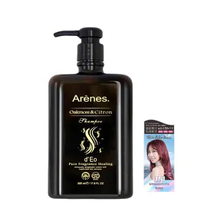 【Arenes】橡苔佛手柑洗髮露*3瓶(500ml/瓶 贈SOFEI舒妃 Uni型色家植萃添加護髮染髮霜*2盒-顏色任選)