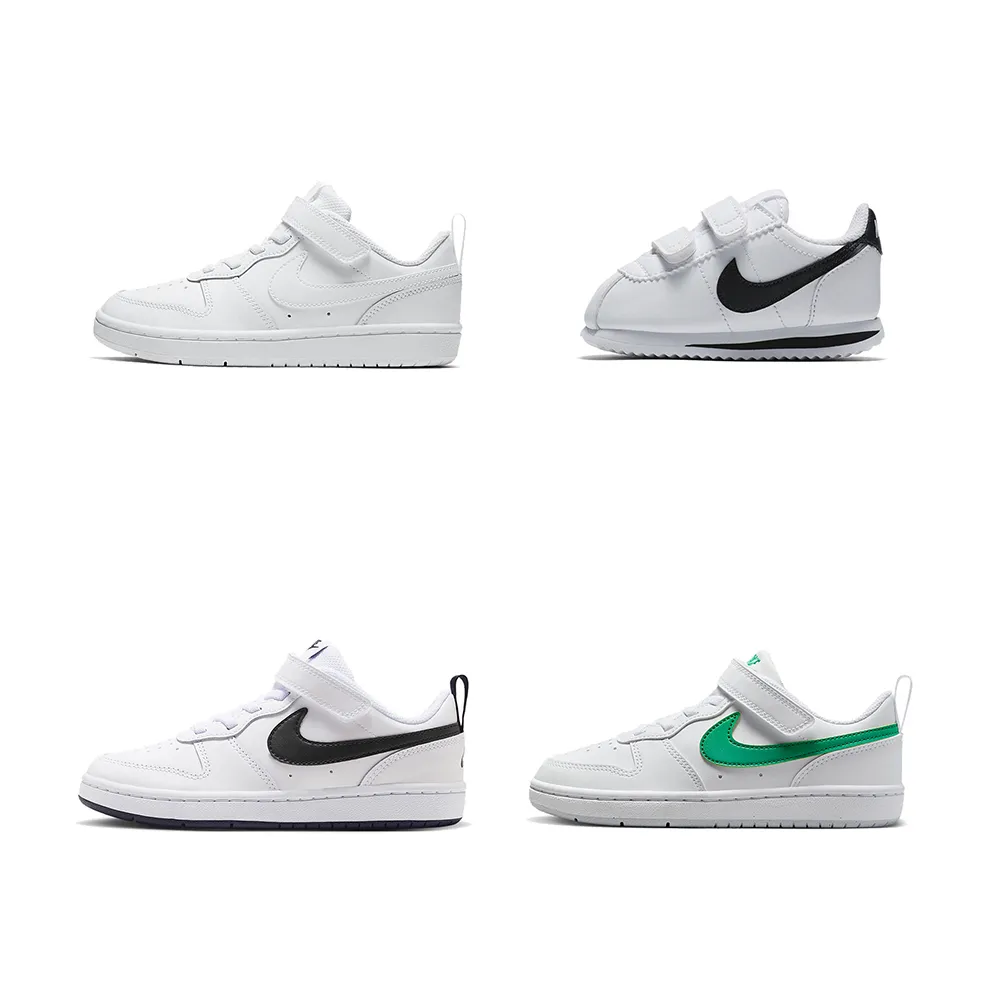 【NIKE 耐吉】童鞋 休閒鞋 運動鞋 NIKE COURT BOROUGH LOW 2 男童/女童 A-BQ5451100 B-904769102 精選八款