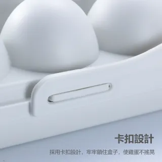 【茉家】PP材質可疊加立式存放雞蛋盒(12格款3入)