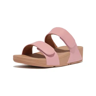 【FitFlop】LULU 極簡可調式皮革涼鞋-女(柔粉色)