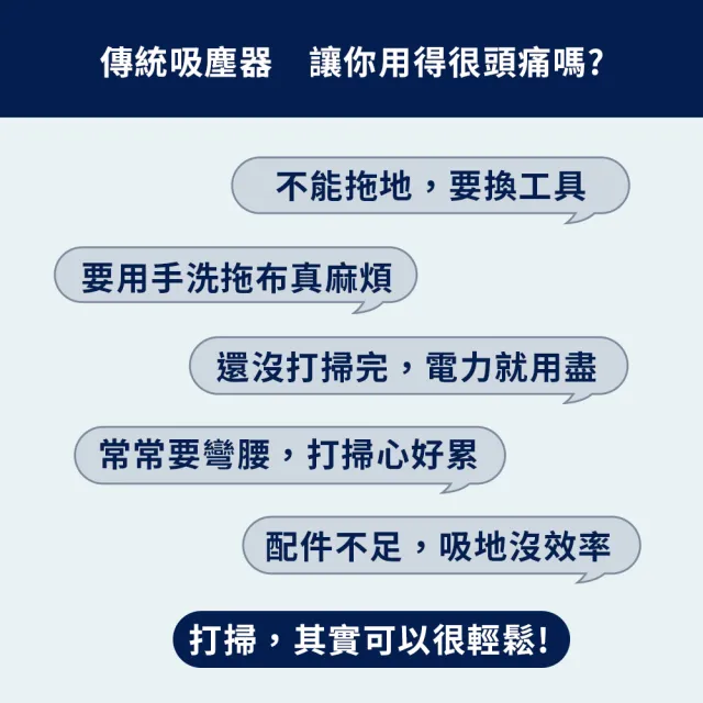 【Electrolux 伊萊克斯】極適家居900系列無線濕拖吸塵器(EFP91824BU 淨河藍)