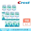 【Crest】極致鑽白組-牙貼14次+牙膏110gx6(鑽亮炫白/ 鑽感薄荷 /亮白防蛀 任選)