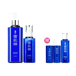 【KOSE 高絲官方直營】雪肌精美白天后雙星組(雪肌精500ml+雪肌精乳液140ml)