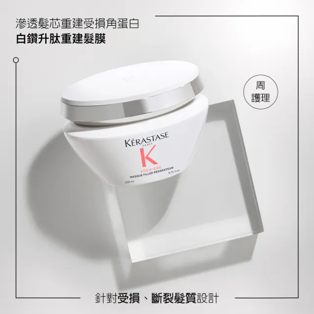 【KERASTASE 巴黎卡詩】白鑽升肽重建髮膜 200ml