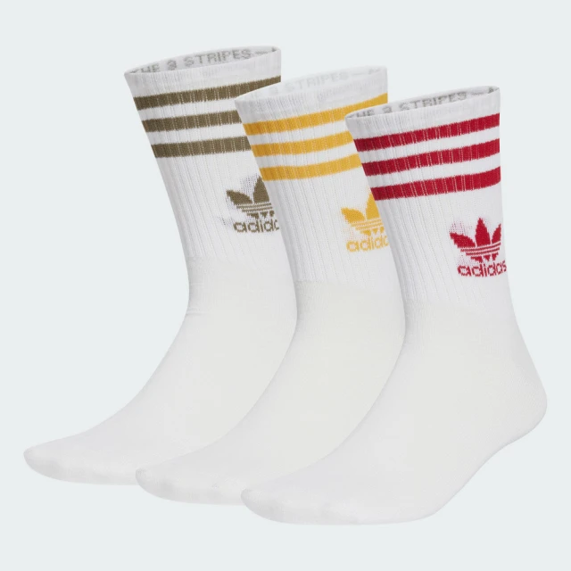 adidas 愛迪達 SOLID CREW 中筒襪 3 雙入